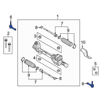 Lincoln OE - Inner Steering Tie Rod End