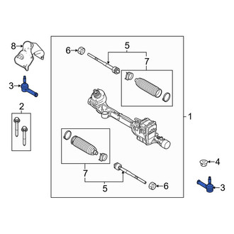 Lincoln OE - Outer Steering Tie Rod End