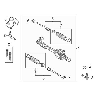 Lincoln OE - Steering Gear & Linkage (3.5L / 3.7L)