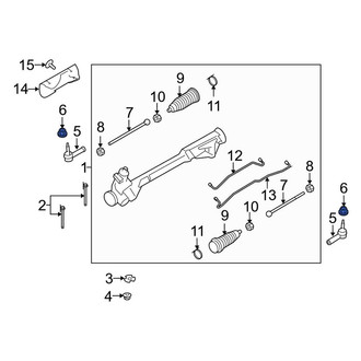 Lincoln OE - Outer Steering Tie Rod Nut