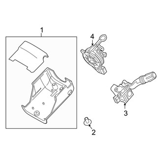 Lincoln OE - Steering Column - Shroud, Switches & Levers (3.5L)