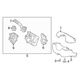 Lincoln OE - Steering Column - Shroud, Switches & Levers (3.5L / 3.7L)