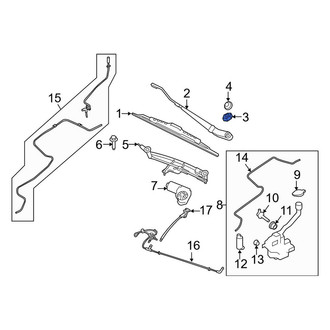Lincoln OE - Wiper Arm Nut