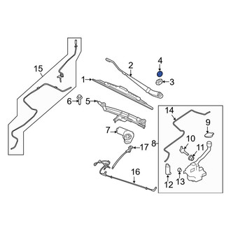 Lincoln OE - Wiper Arm Cap