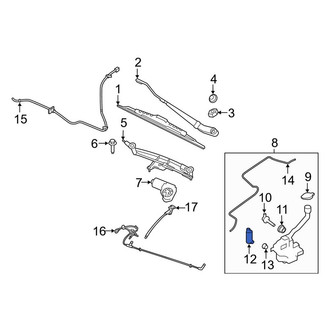 Lincoln OE - Front Windshield Washer Pump