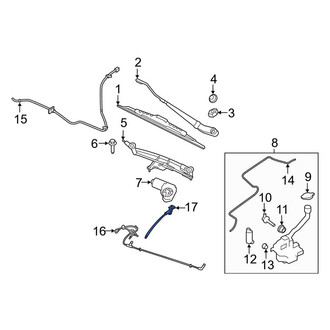 Lincoln OE - Front Windshield Washer Nozzle