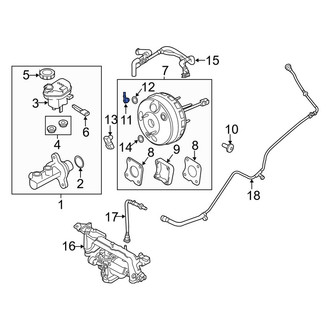Lincoln OE - Power Brake Booster Check Valve
