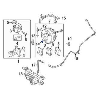 Lincoln OE - Power Brake Booster Vacuum Hose Grommet