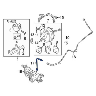 Lincoln OE - Brake Vacuum Hose