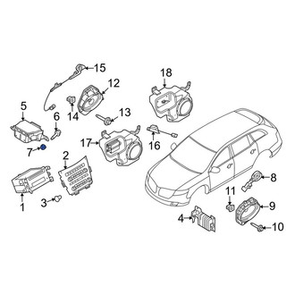 Lincoln OE - Front Bumper Cover Nut