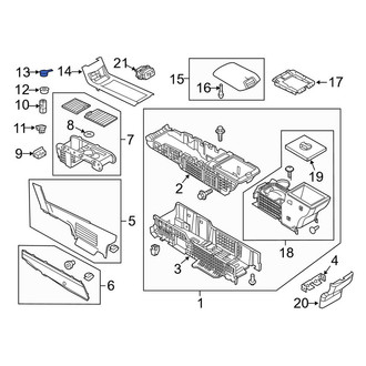 Lincoln OE - Rear Right 12 Volt Accessory Power Outlet Cover