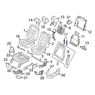 Lincoln OE - Rear Right Headrest Guide