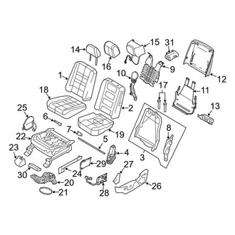 Lincoln OE - Seats & Tracks - Front Seat Components