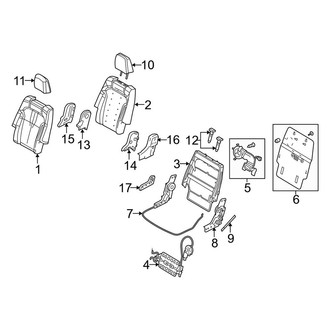 Lincoln OE - Seats & Tracks - Second Row Seats (Bucket Seat, Seat Back Components)