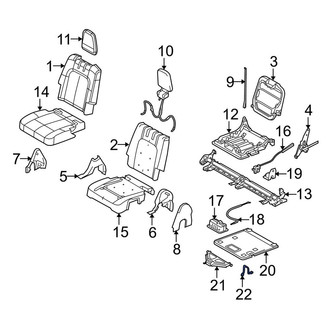 Lincoln OE - Rear Right Folding Seat Lock Striker