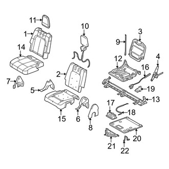 Lincoln OE - Seats & Tracks - Third Row Seats (W/O Power Fold)