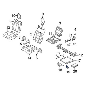 Lincoln OE - Rear Left Folding Seat Lock Striker