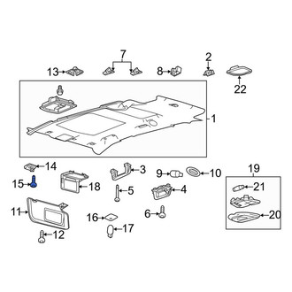 Lincoln OE - Rear Interior Grab Bar Screw