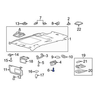 Lincoln OE - Sun Visor Holder Screw