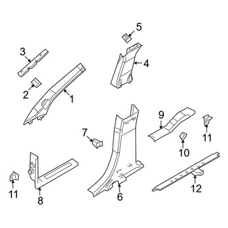 Lincoln OE - Pillars, Rocker & Floor - Interior Trim