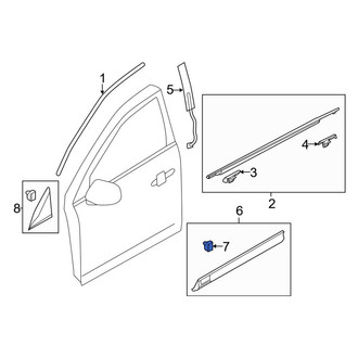 Lincoln OE - Door Molding Clip