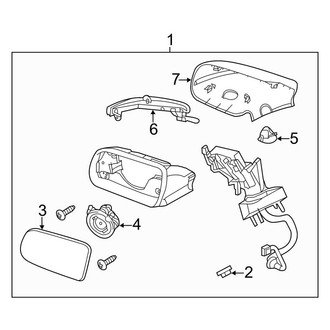 Lincoln OE - Front Door - Outside Mirrors (3.5L / 3.7L)