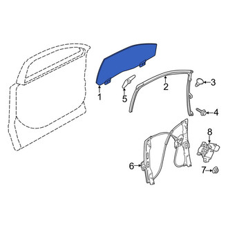 Lincoln OE - Front Left Door Glass
