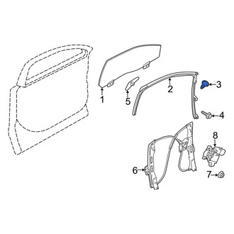 Lincoln OE - Window Channel Screw