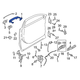 Lincoln OE - Front Outer Exterior Door Handle