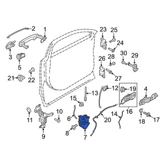Lincoln OE - Front Right Door Latch Assembly