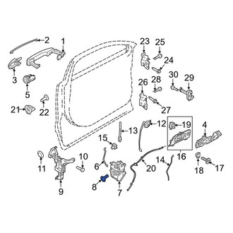 Lincoln OE - Front Door Latch Bolt