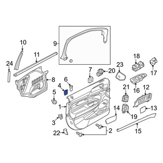 Lincoln OE - Door Interior Trim Panel Retainer