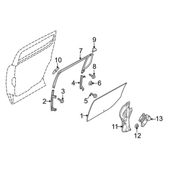 Lincoln OE - Rear Door - Glass & Hardware