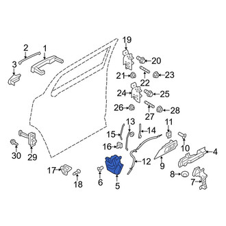 Lincoln OE - Rear Right Door Latch Assembly