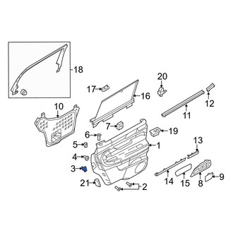 Lincoln OE - Door Interior Trim Panel Retainer