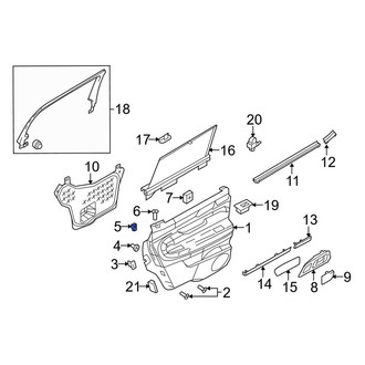 Lincoln OE - Door Interior Trim Panel Retainer