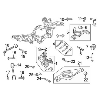 Lincoln OE - Rear Suspension - Suspension Components (FWD)