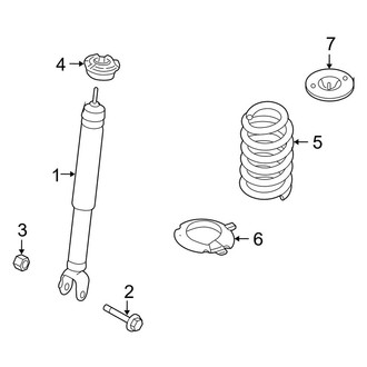 Lincoln OE - Rear Suspension - Shocks & Components (FWD)
