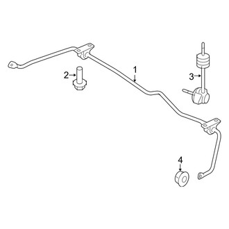 Lincoln OE - Rear Suspension - Stabilizer Bar & Components (FWD)