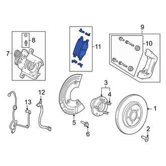 Lincoln OE - Rear Disc Brake Pad Set