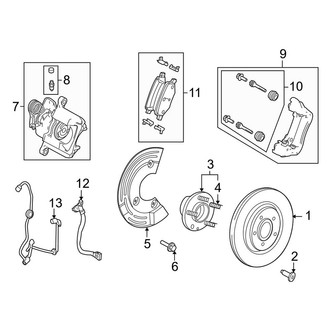 Lincoln OE - Rear Suspension - Brake Components (EcoBoost / Livery)