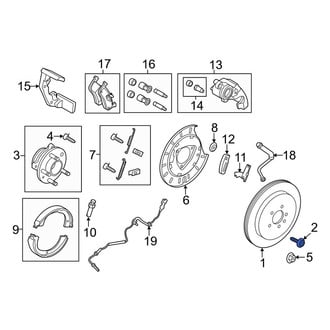 Lincoln OE - Disc Brake Rotor Bolt