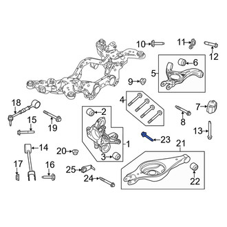 Lincoln OE - Rear Lower Outer Suspension Control Arm Bolt
