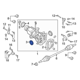 Lincoln OE - Rear CV Axle Shaft Seal