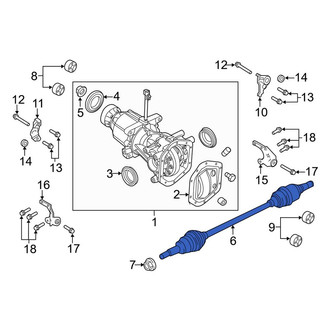 Lincoln OE - Rear Left CV Axle Assembly