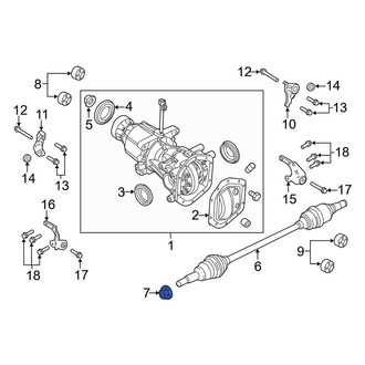 Lincoln OE - CV Joint Nut