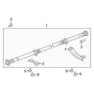 Lincoln OE - Rear Suspension - Drive Shaft (3.5L)