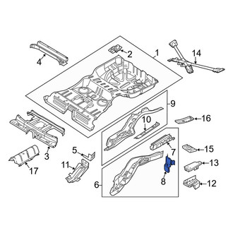 Lincoln OE - Rear Left Floor Side Rail Reinforcement