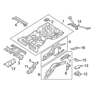Lincoln OE - Rear Body & Floor - Rear Floor & Rails