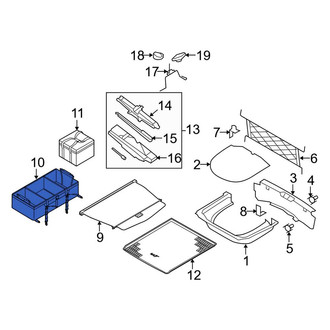Lincoln OE - Rear Trunk Floor Storage Box